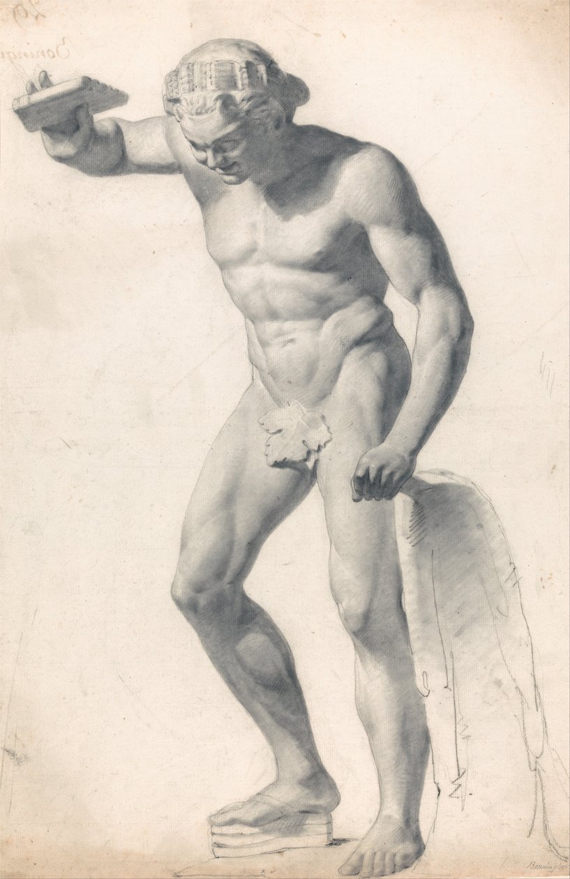 Een Faun met Fluiten door Richard Parkes Bonington