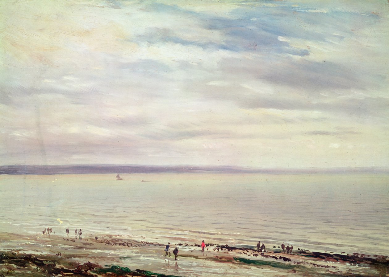 Aan zee door Richard Parkes Bonington