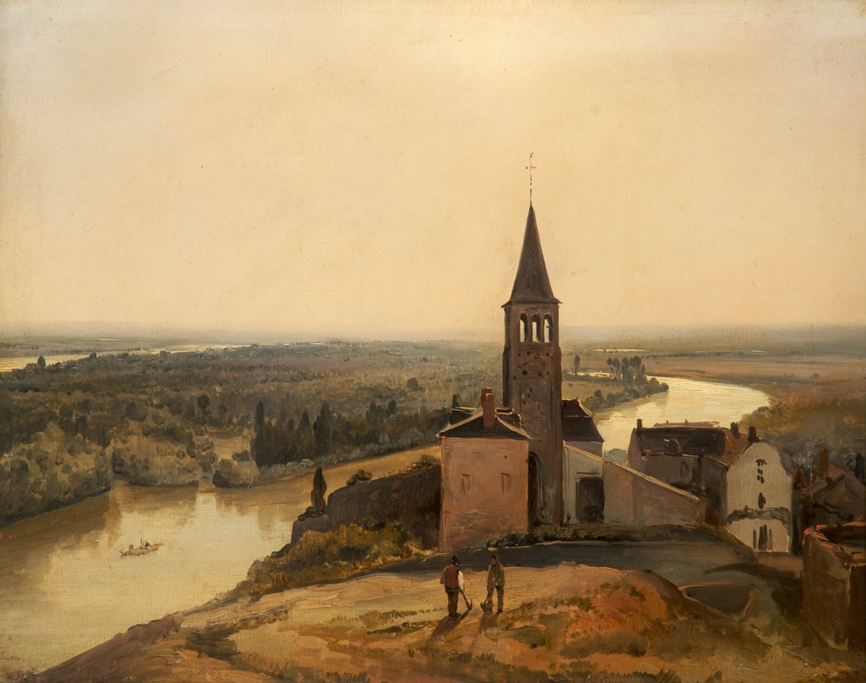 Bij Rouen, 1817-28 door Richard Parkes Bonington