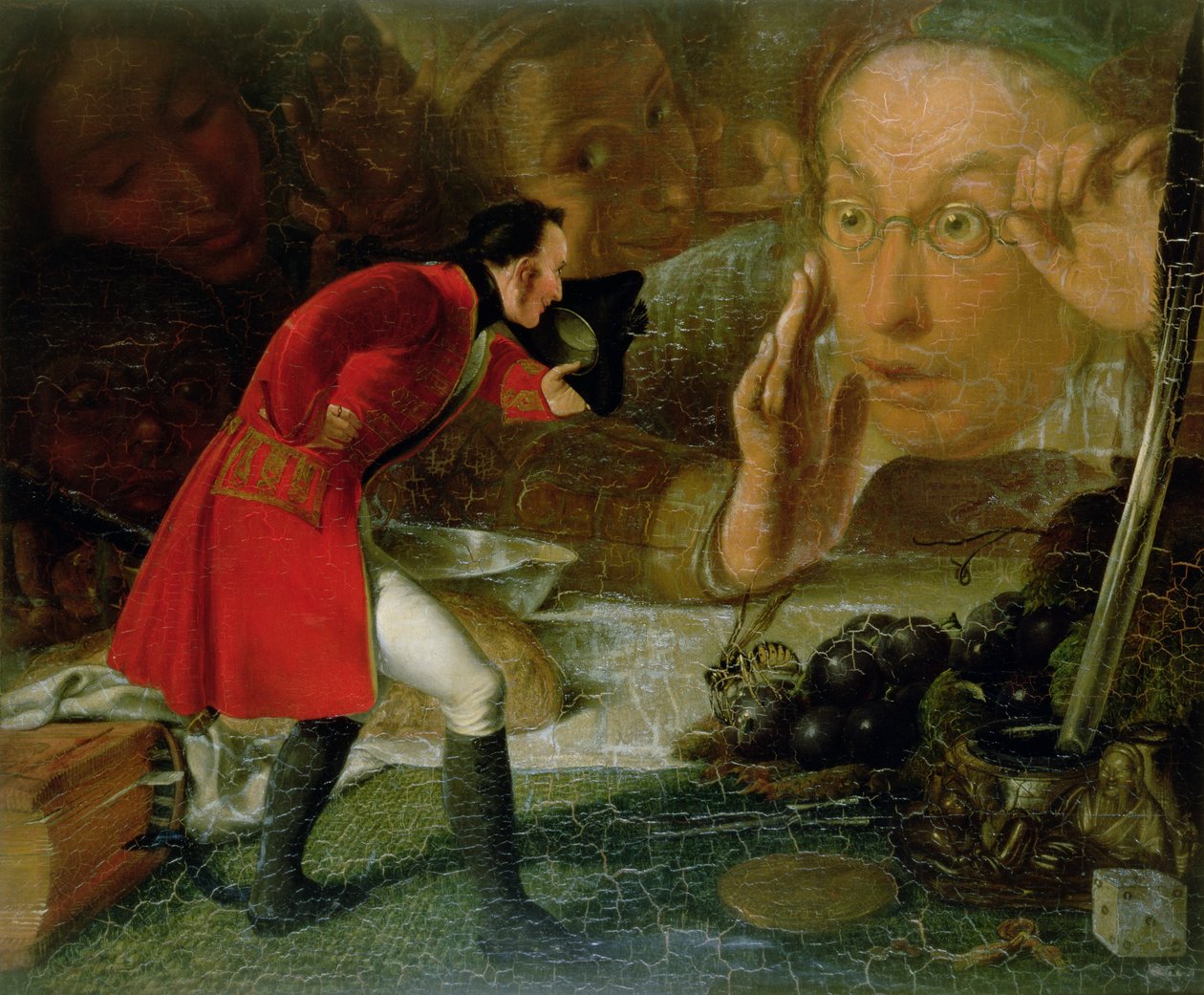 Gulliver tentoongesteld aan de Brobdingnag boer door Richard Redgrave