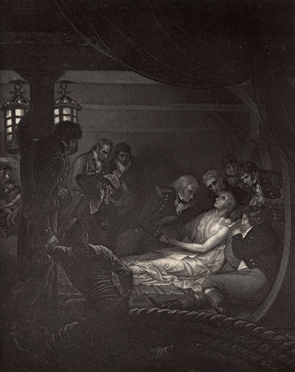De dood van Nelson (1758-1805) illustratie uit 