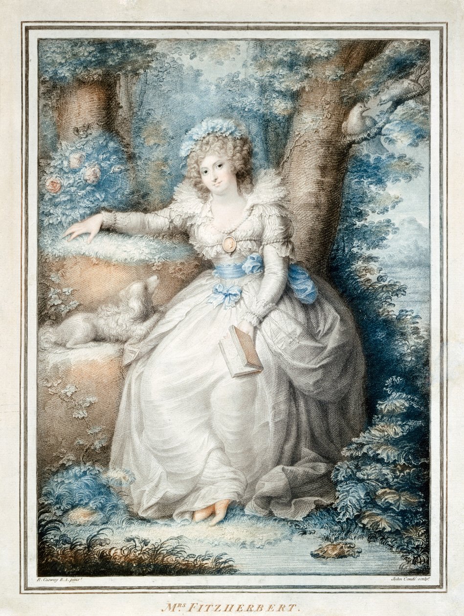 Mevrouw Fitzherbert door Richard (after) Cosway