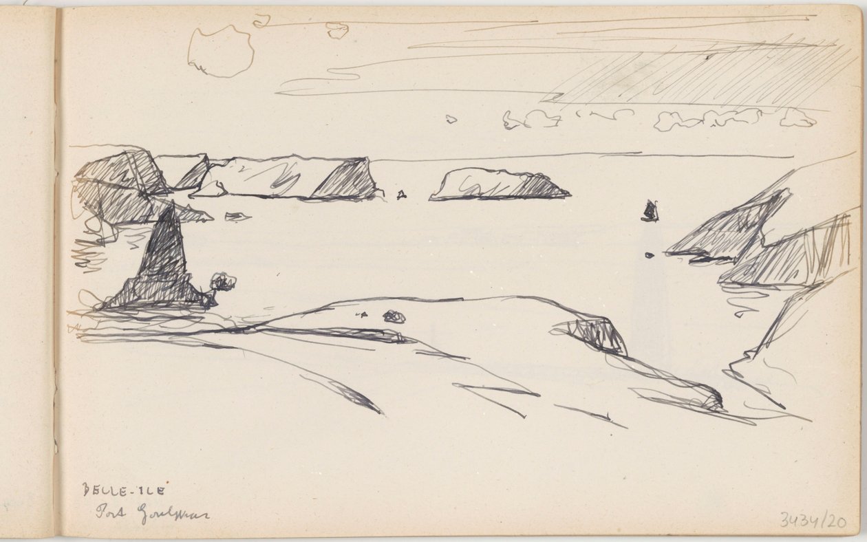 Belle-Île-en-Mer, Port Goulphar door Richard Baseleer