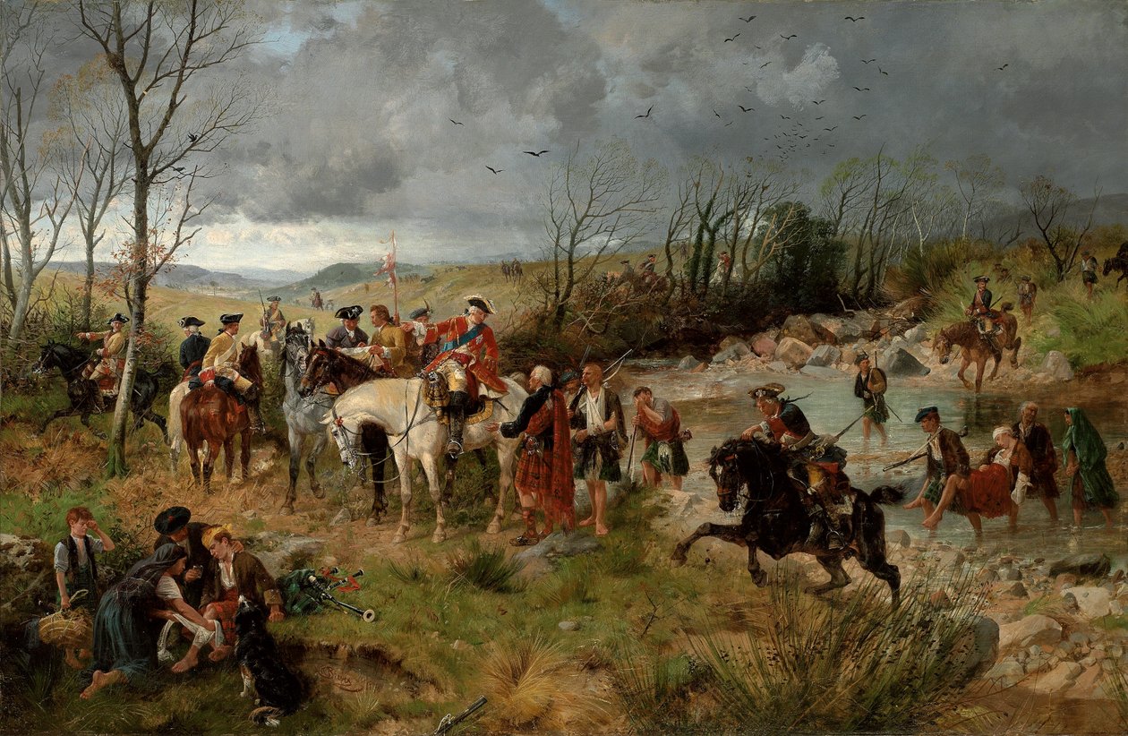 Rust van Prins Charles Edward aan de oevers van de Nairne, 1878 door Richard Beavis