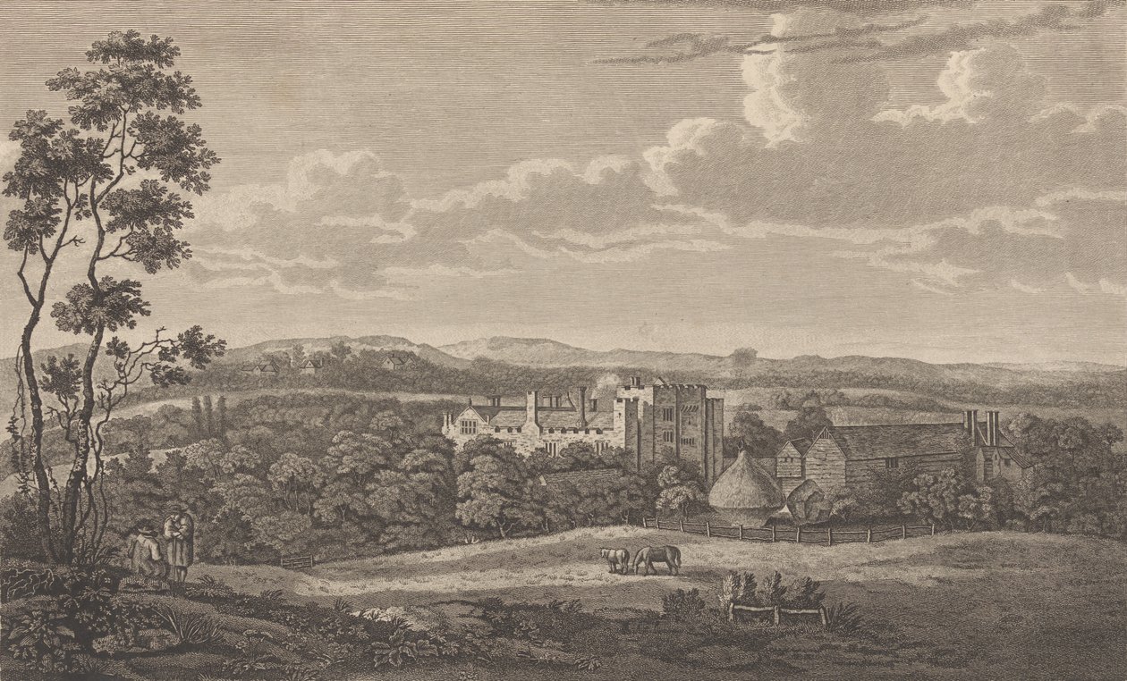 Hever Castle in het Graafschap Kent, uit Edward Hasted