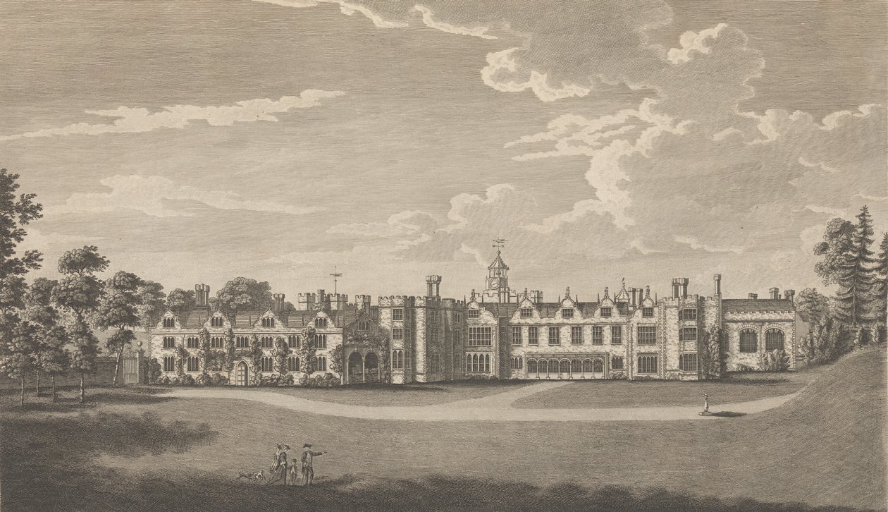 Knole, nabij Sevenoke, in het graafschap Kent, voorheen een paleis behorend tot de aartsbisschop door Richard Bernard Godfrey