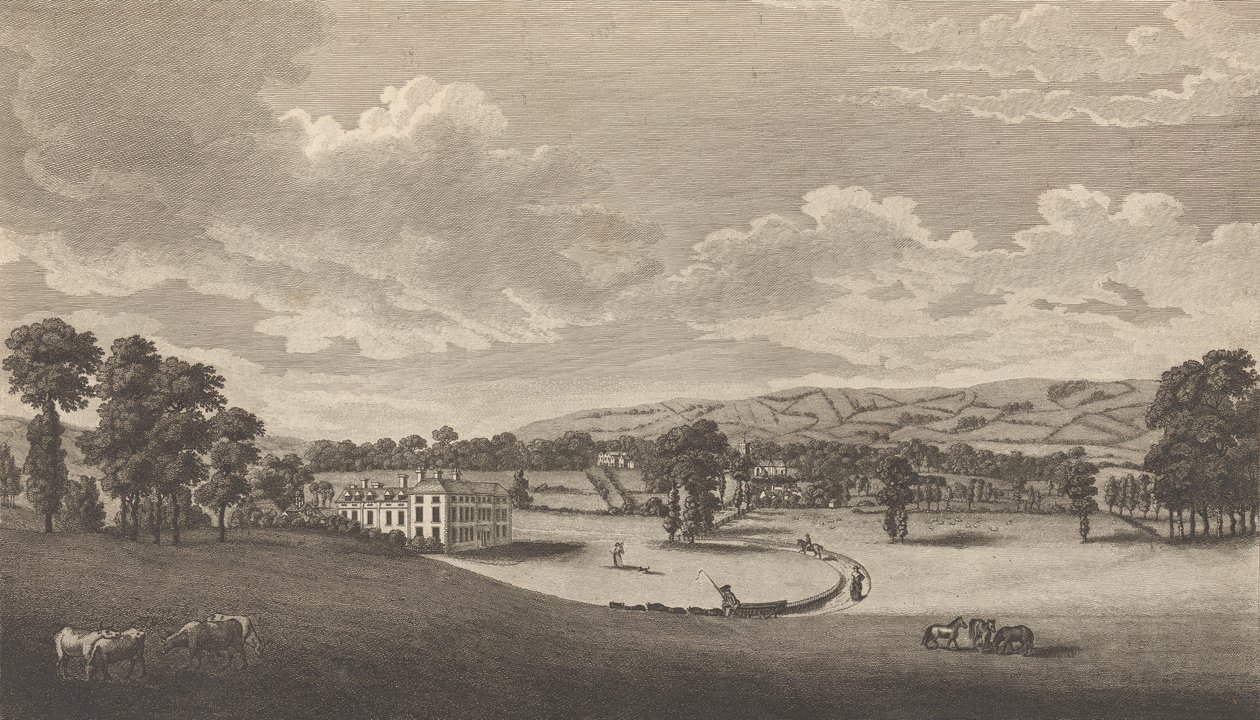 Preston Hall in Aylesford, in het Graafschap Kent, uit Edward Hasted