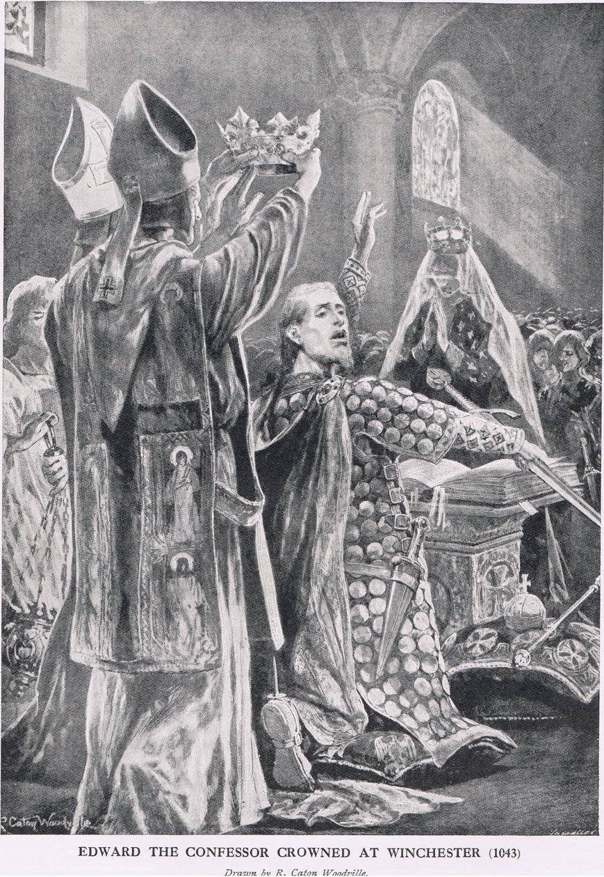Edward de Belijder gekroond in Winchester, 1043, uit 