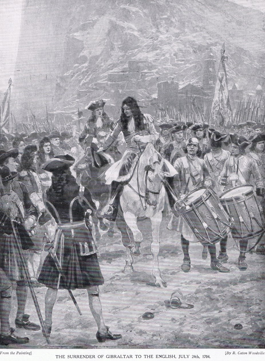 De Overgave van Gibraltar, ca. 1910 door Richard Caton Woodville