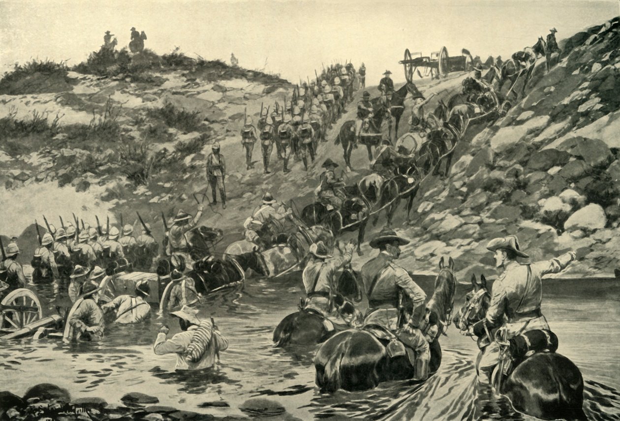 Van Frere naar Chieveley - Moeilijkheden van Transport, 1900 door Richard Caton Woodville II