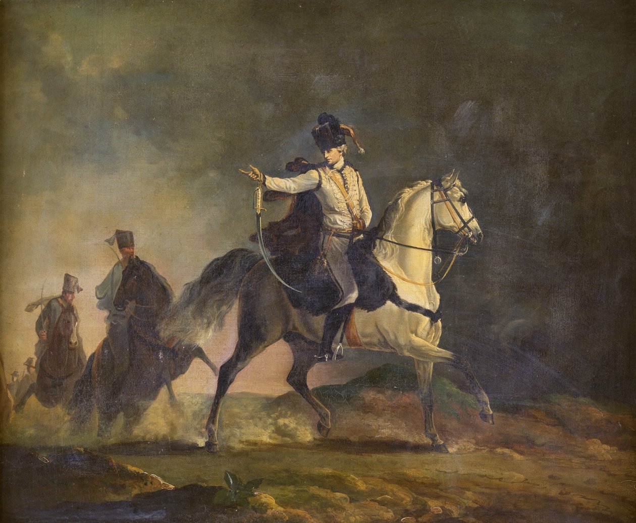 De graaf van Ancram te paard, ca. 1773 door Richard Cosway