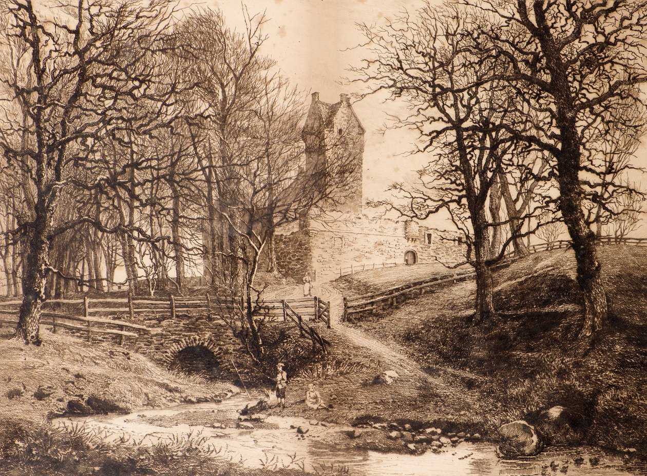 Mains Kasteel door Richard Davidson Winter