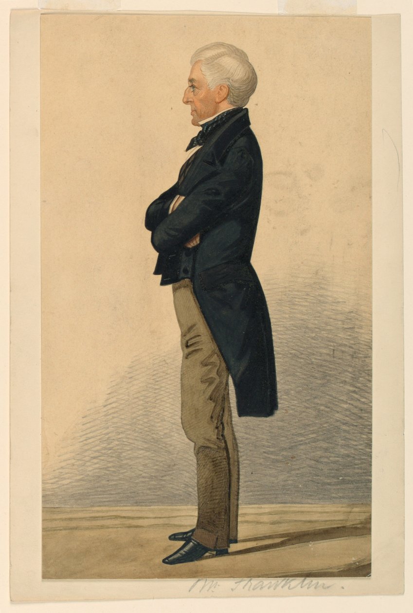 Portret van Mr. Franklin door Richard Dighton