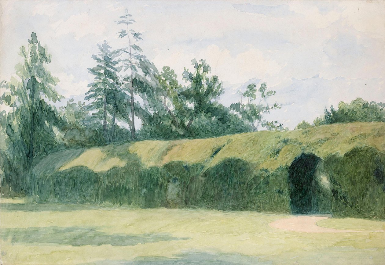 Het taxusparterre bij Headfort House, County Meath door Richard Doyle