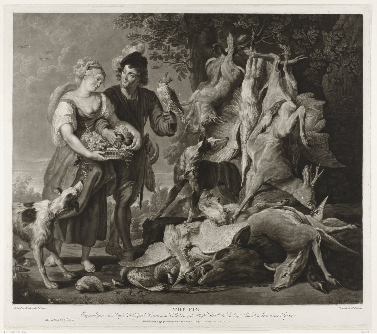 Portret van Peter Paul Rubens en zijn vrouw door Richard Earlom