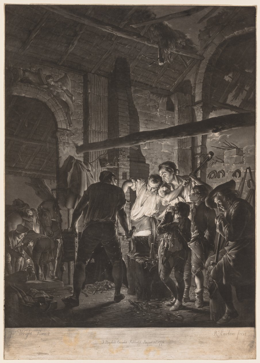 De smid, 1771 door Richard Earlom