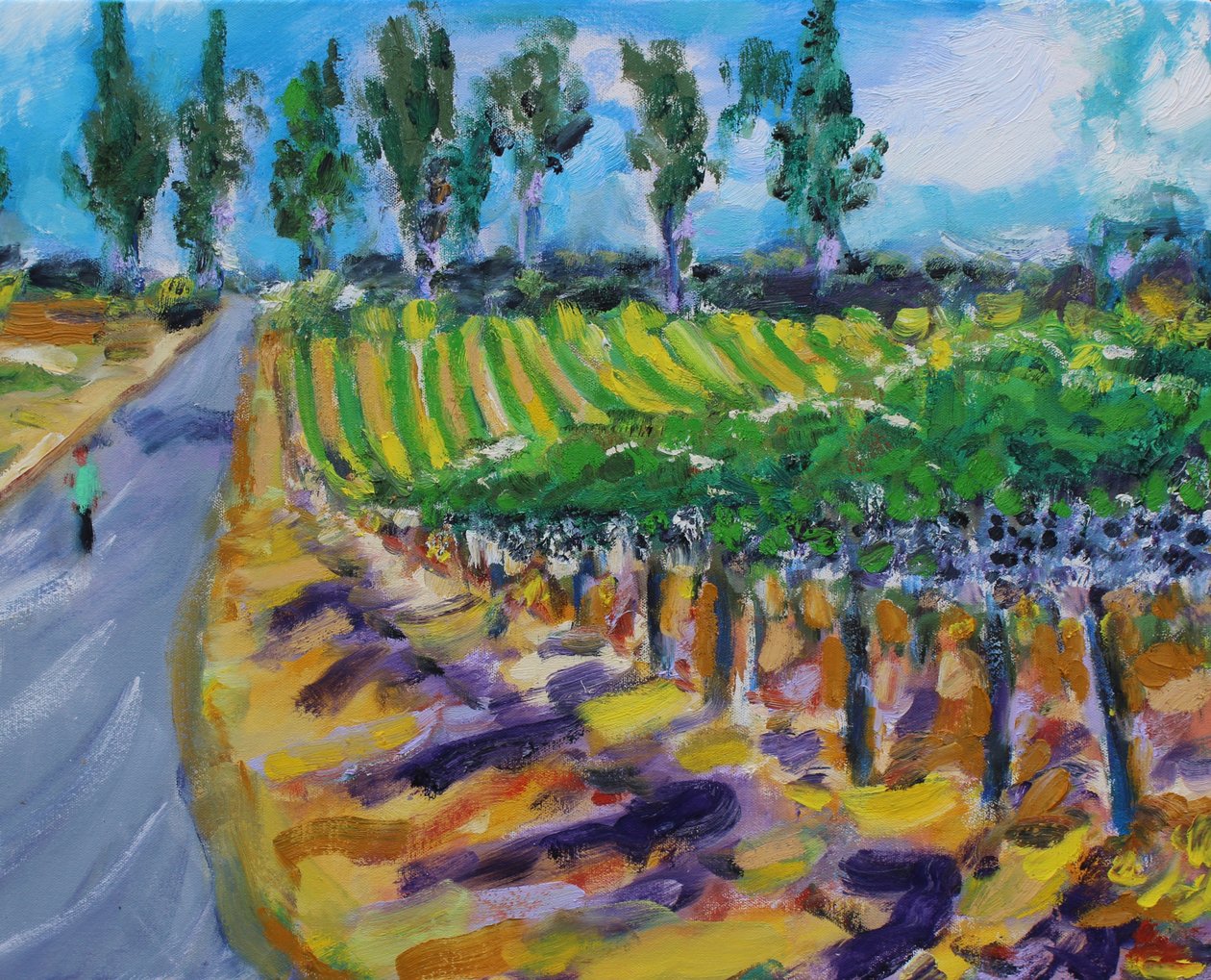 Een wandeling in Wine County, Napa, 2017 door Richard Fox