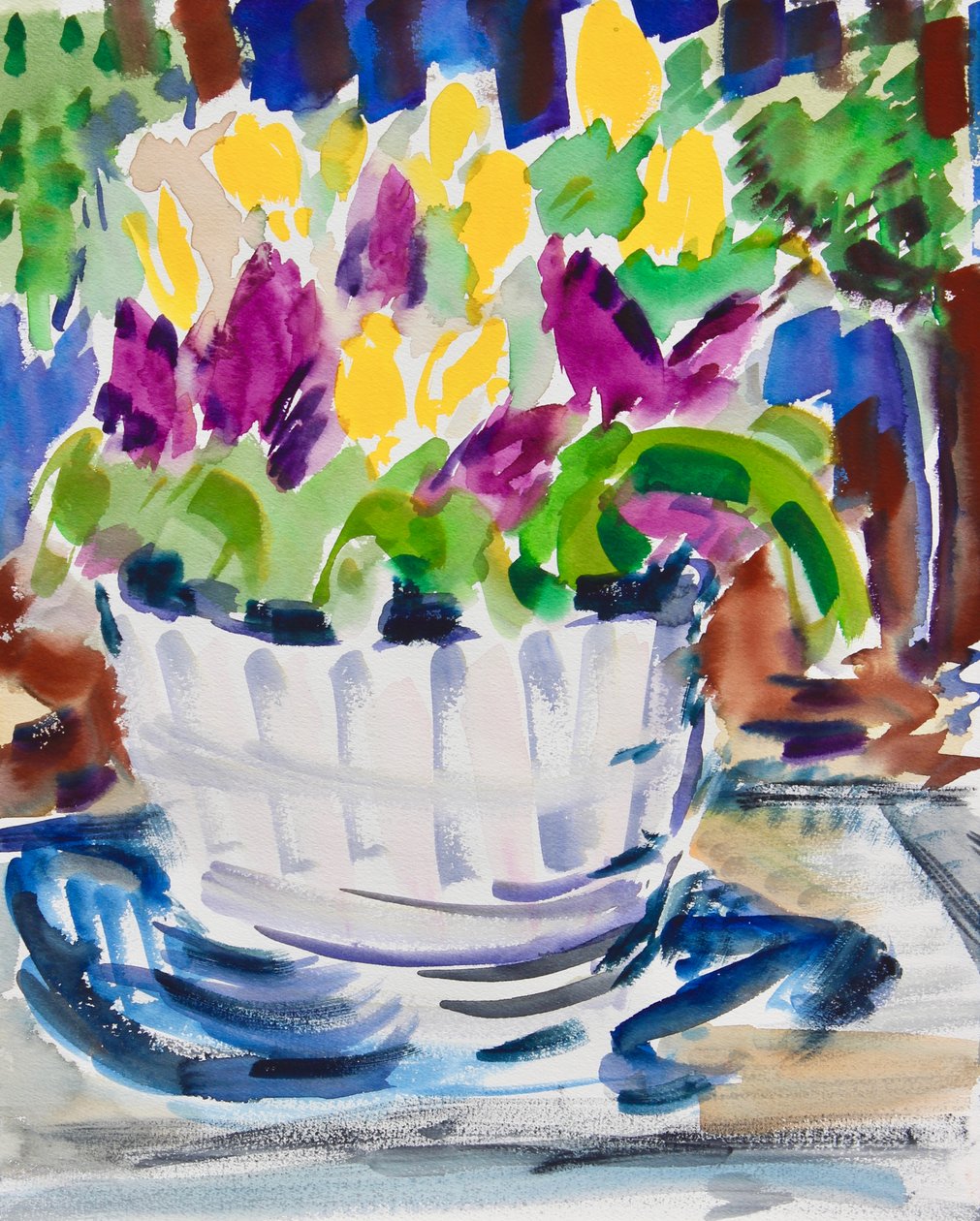 Bloemen in een Ton door Richard H. Fox