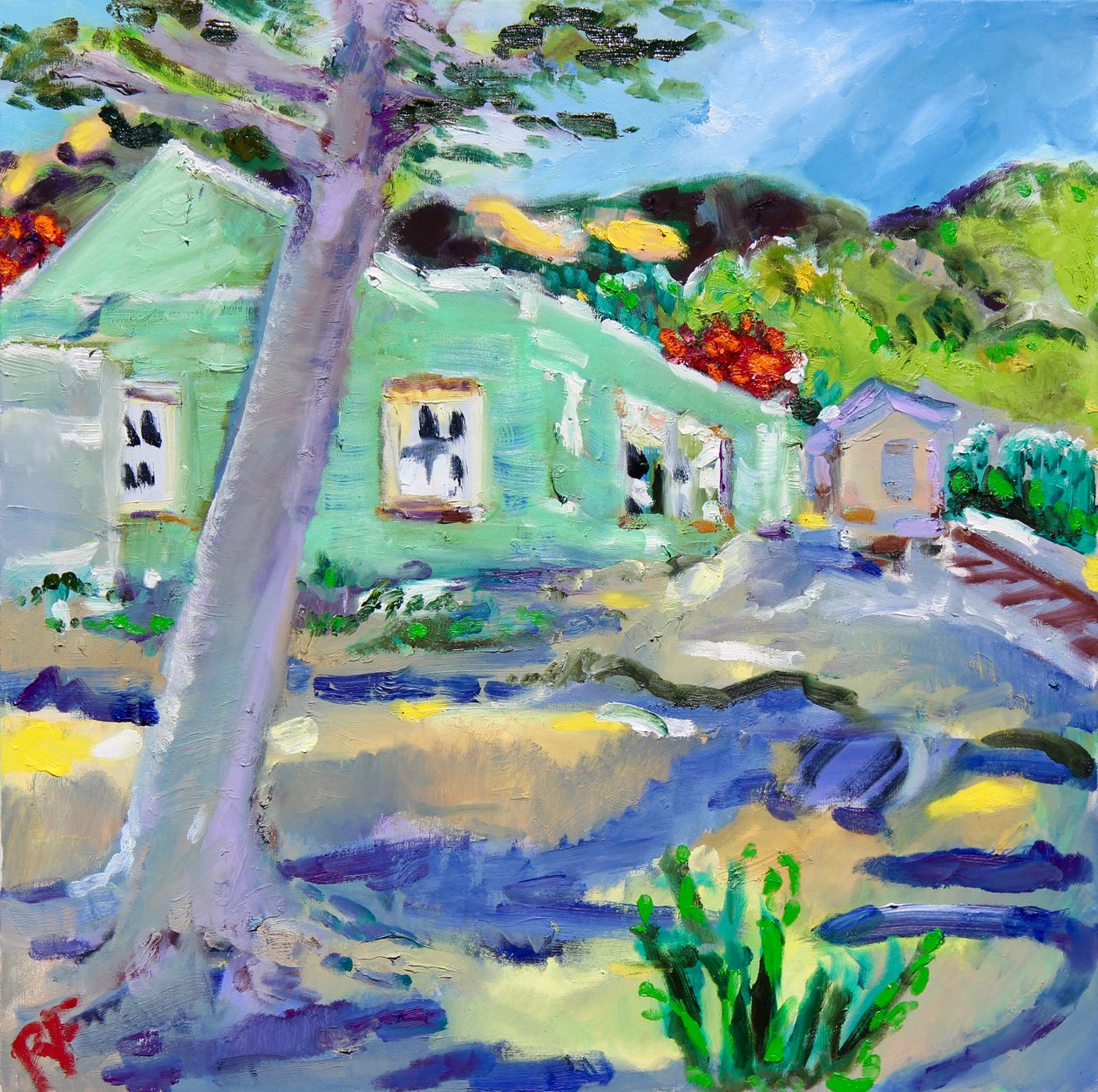 Het Verlaten Depot, Rutherford, Napa, 2022 door Richard H. Fox