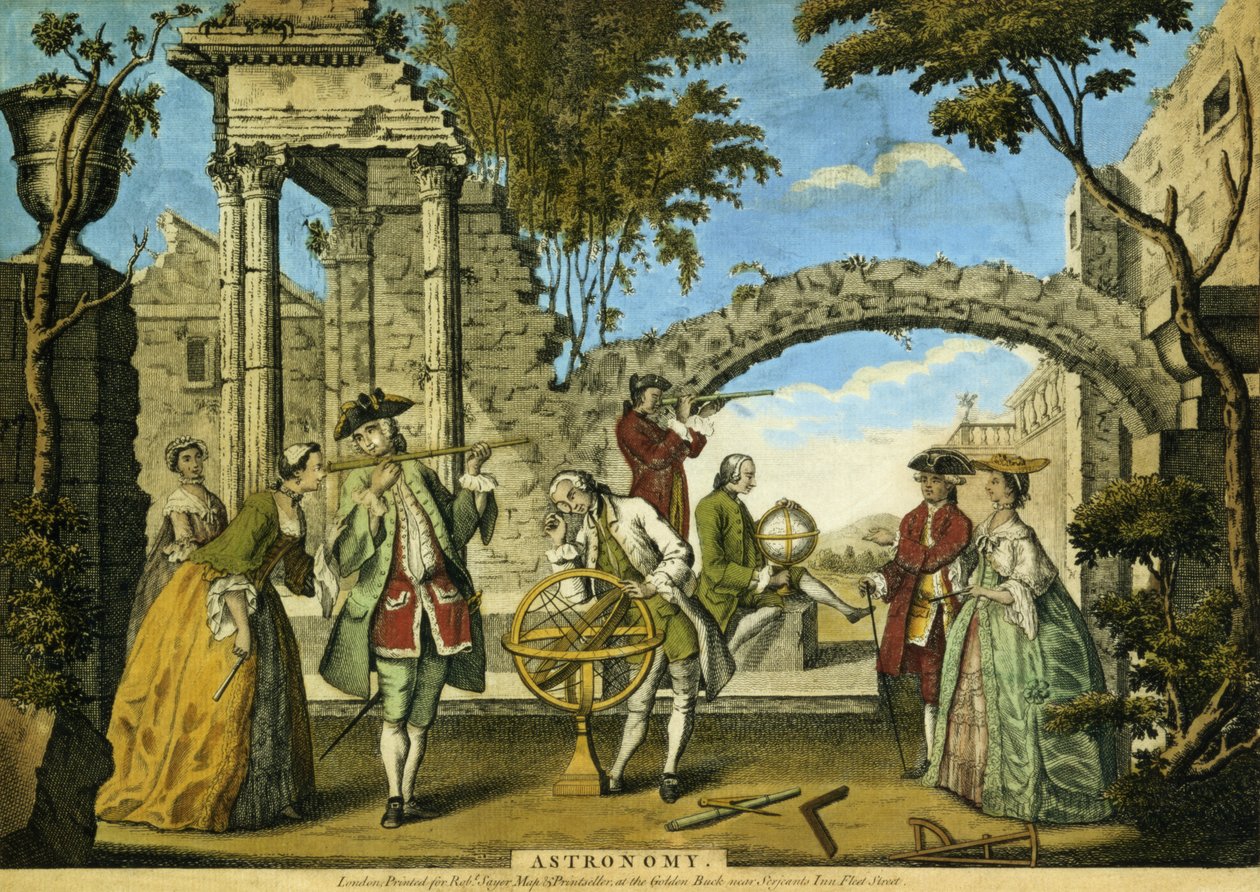 Astronomie, gepubliceerd door Robert Sayer (fl.1750-80) ca. 1750 door Richard Houston