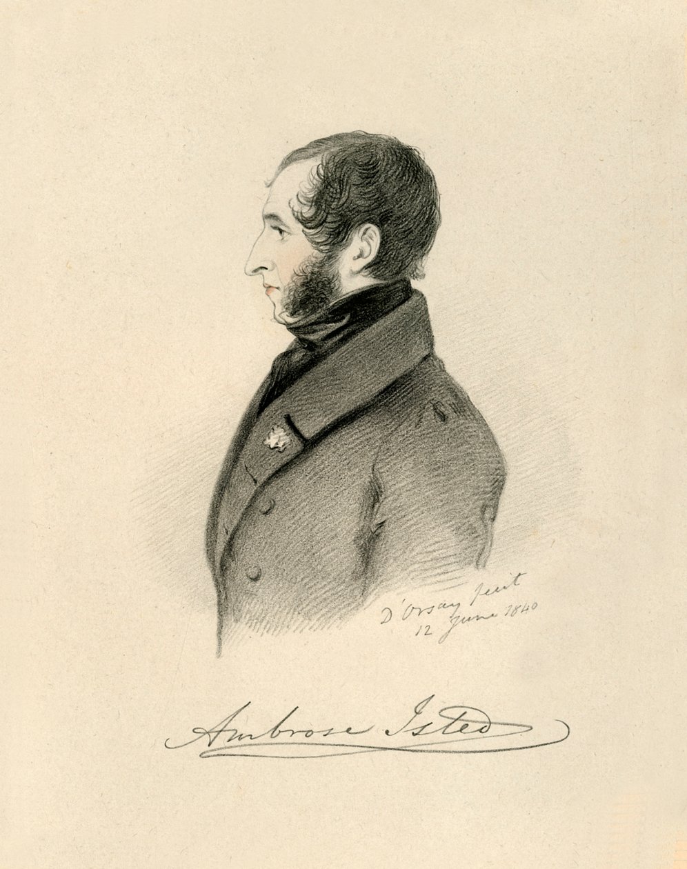 Ambrose Isted, 1840 door Richard James Lane
