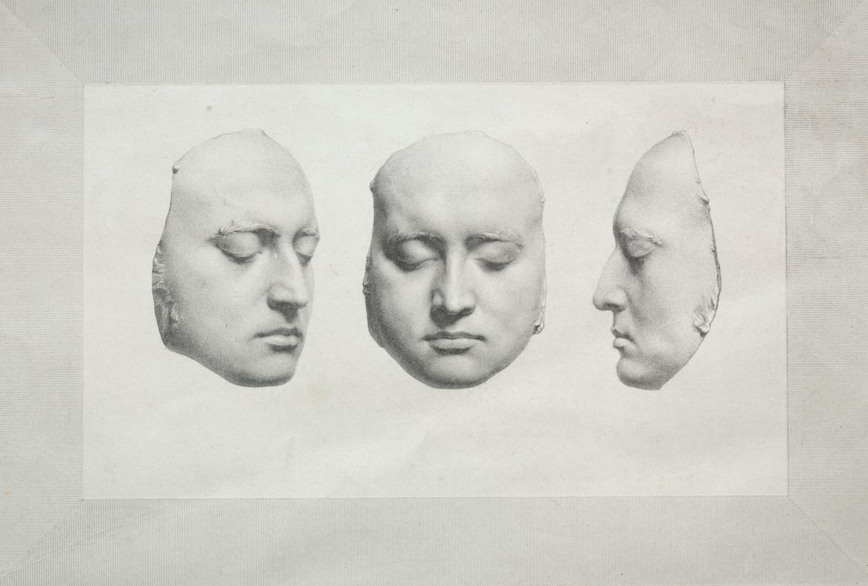 Dodenmasker van Sir Thomas Lawrence door Richard James Lane
