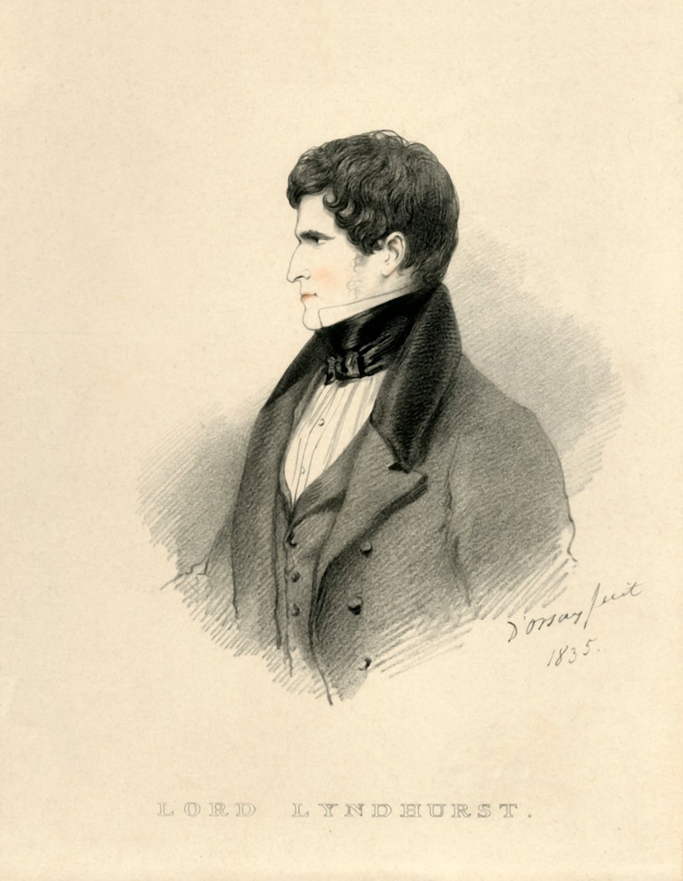 Lord Lyndhurst, 1835 door Richard James Lane