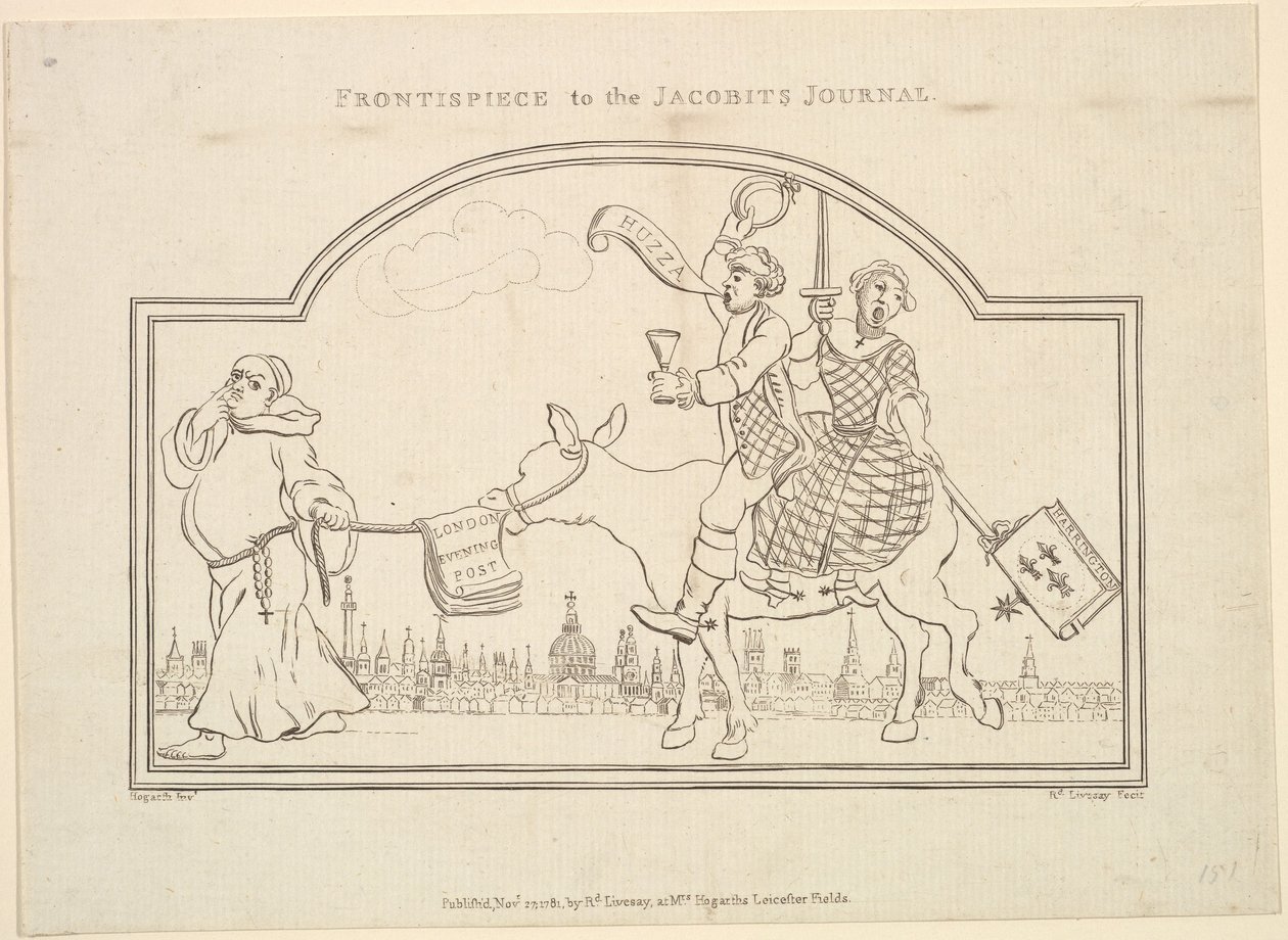 Frontispice van The Jacobites Journal door Richard Livesay