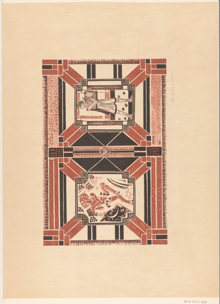 Omslagontwerp voor: Programma van het Concertgebouw Amsterdam door Richard Nicolaüs Roland Holst (signed by artist)