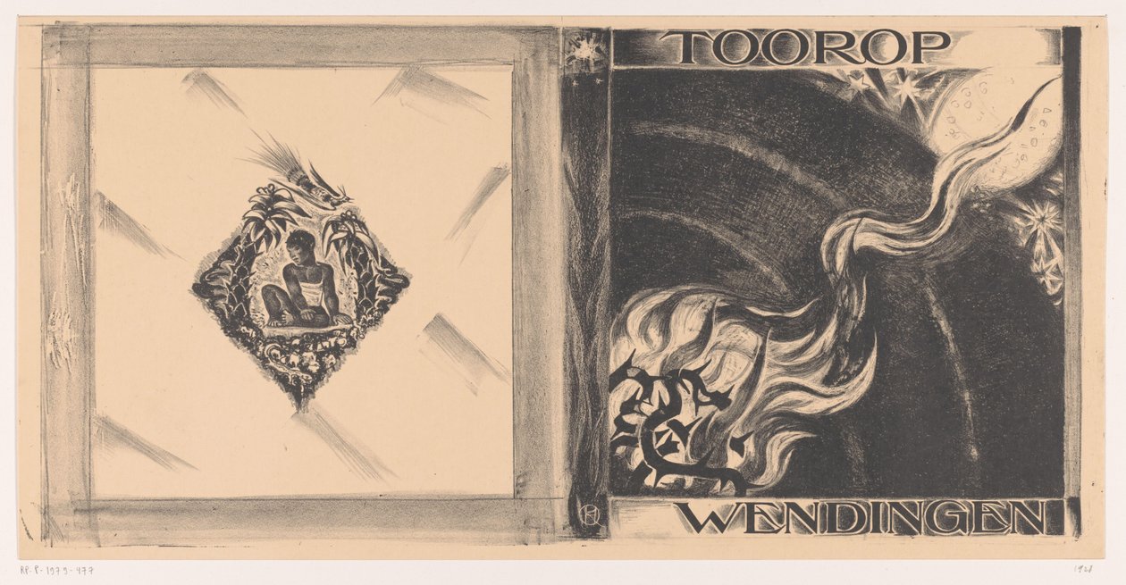 Omslagontwerp voor: Wendingen, Tooropnummer, 1928 door Richard Nicolaüs Roland Holst