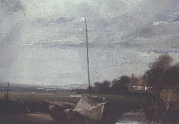 Een Rivier in Frankrijk door Richard Parkes Bonington