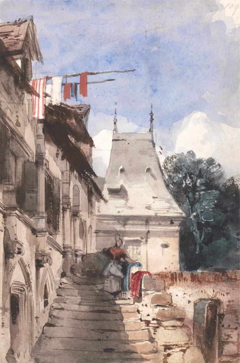 Abdij van Saint-Amand, Rouen door Richard Parkes Bonington