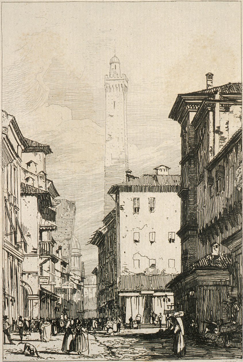 Bologna door Richard Parkes Bonington