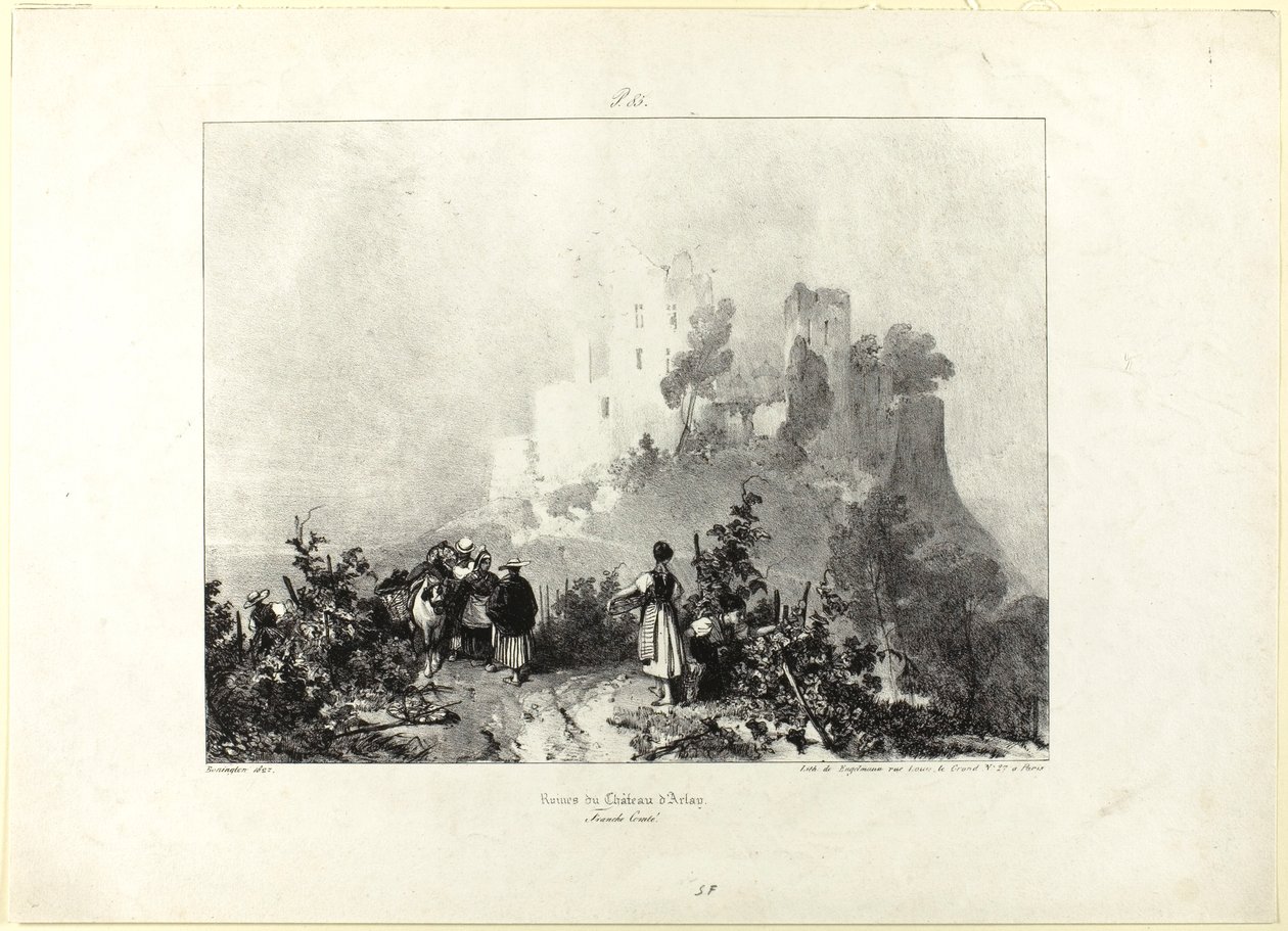 Kasteel van Arlay door Richard Parkes Bonington