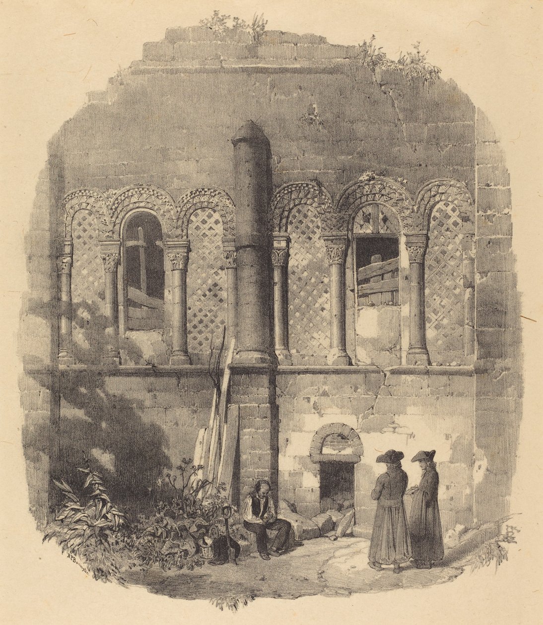 Kerk van Saint-Taurin, Evreux door Richard Parkes Bonington