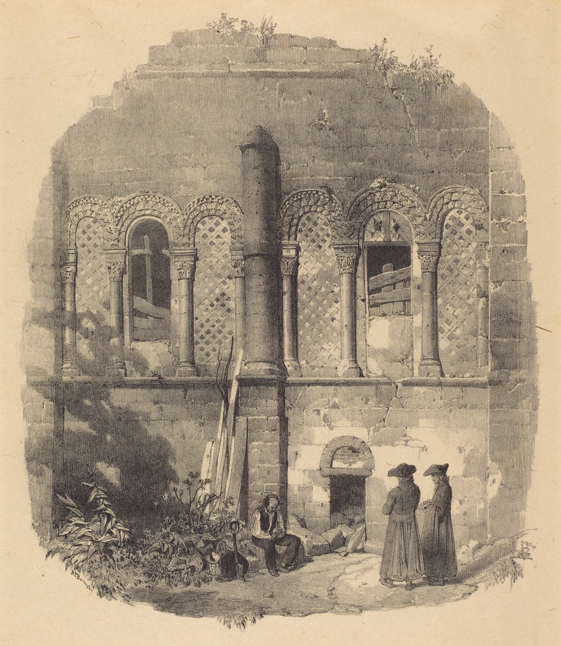 Kerk van Saint-Taurin, Évreux door Richard Parkes Bonington