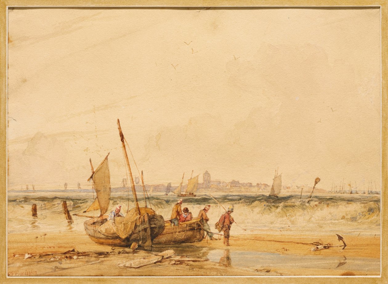 Le Crotoy door Richard Parkes Bonington