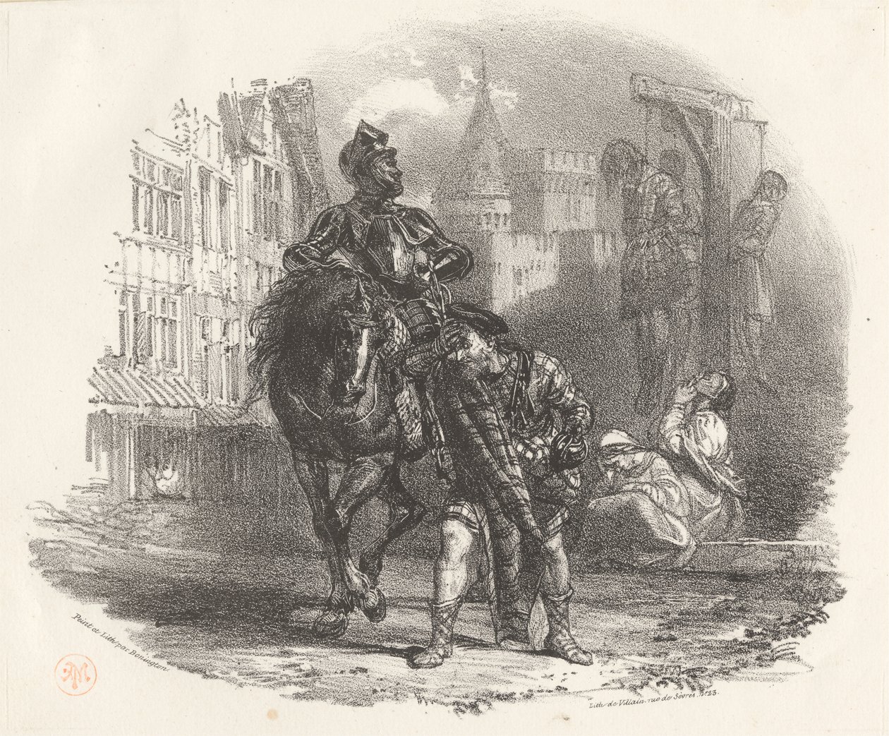 Les Pendus door Richard Parkes Bonington