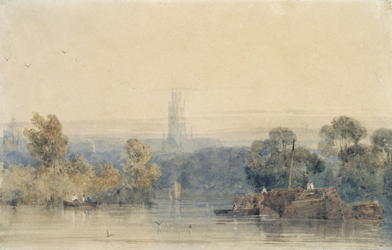 Bij Boston, Lincolnshire door Richard Parkes Bonington