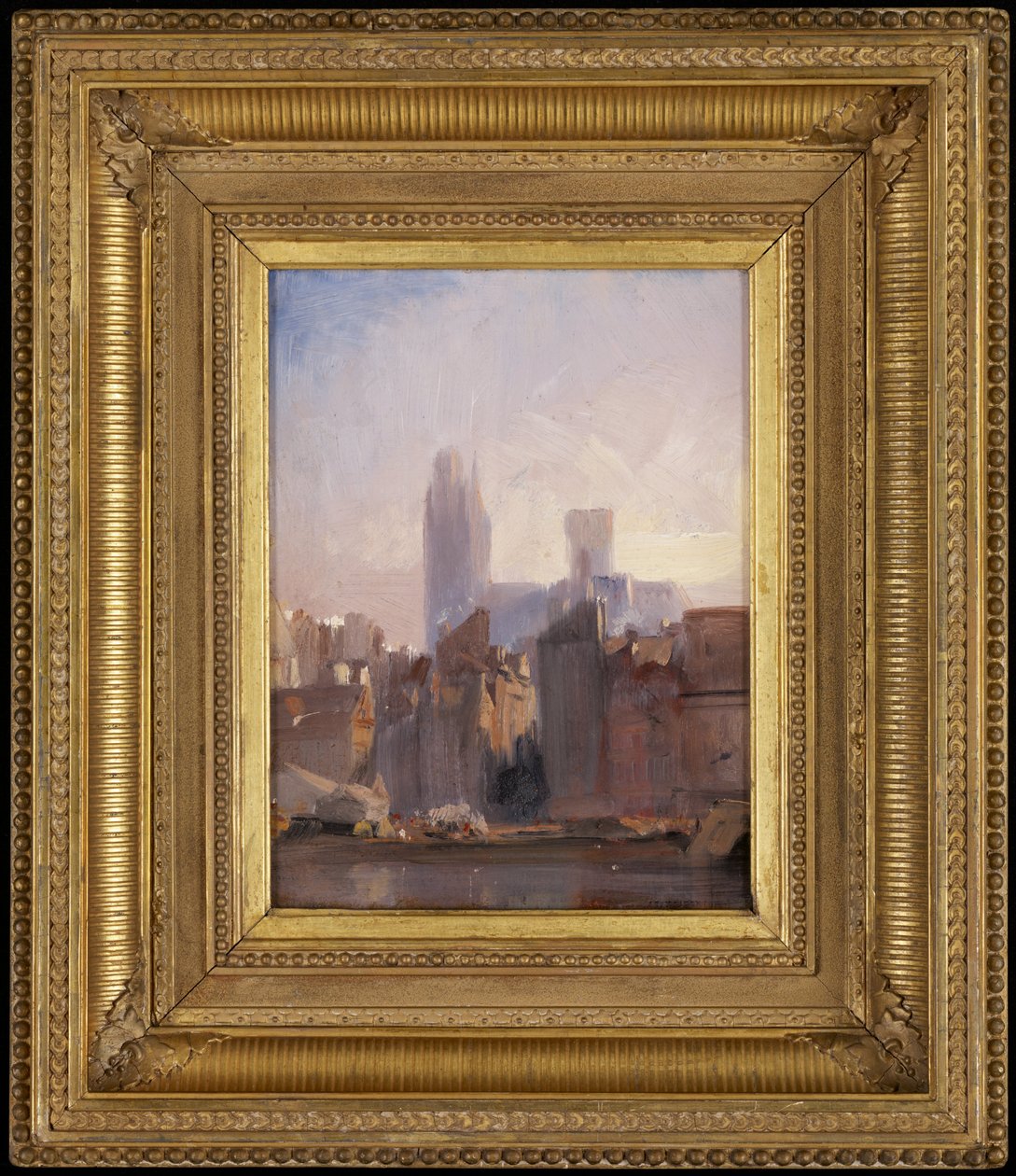 Kathedraal van Rouen, zonsopgang door Richard Parkes Bonington