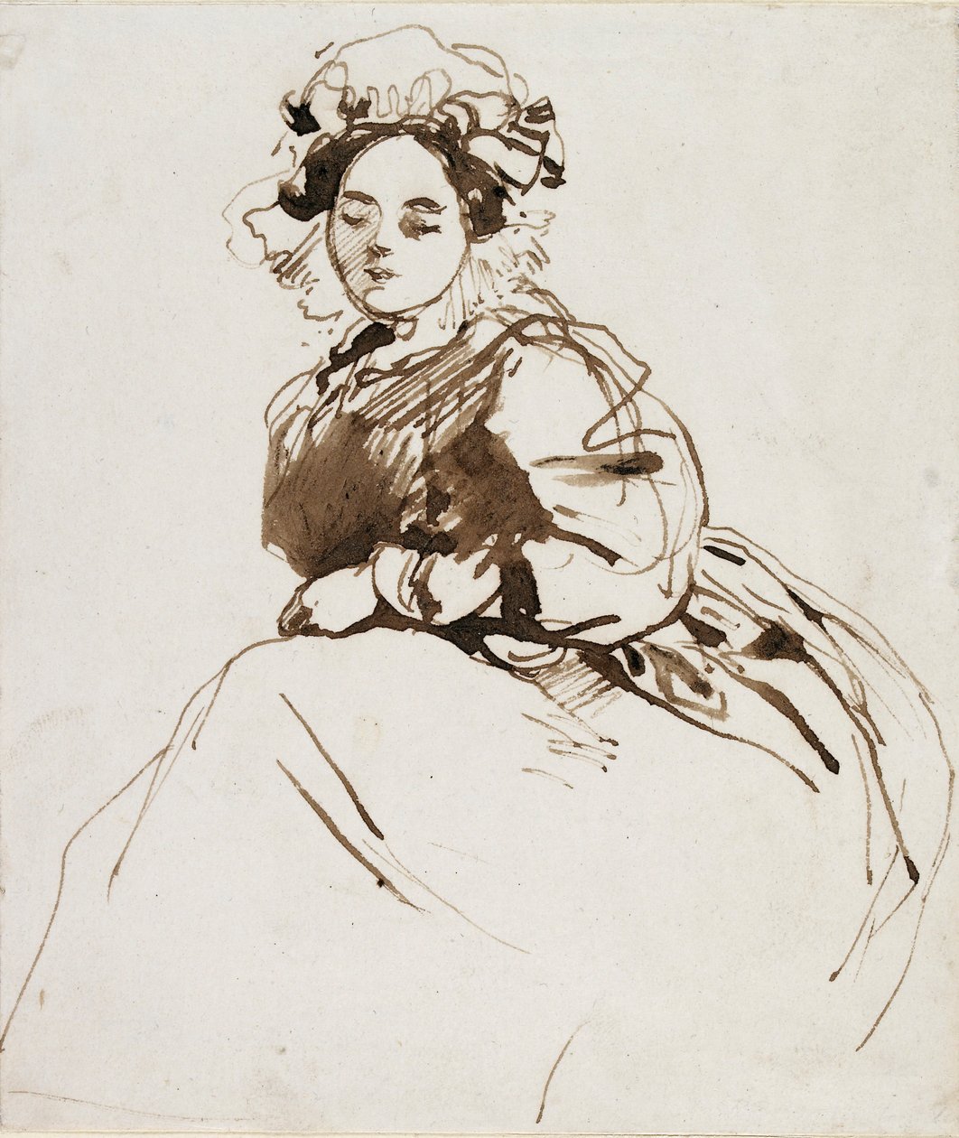 Studie van een Zittende Vrouw, ca. 1820s door Richard Parkes Bonington