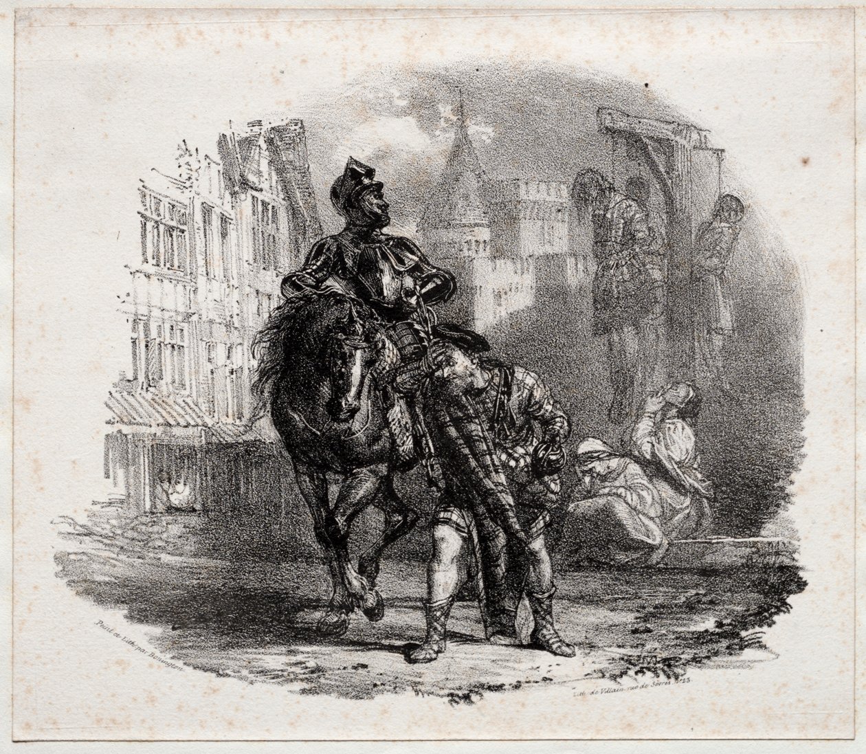 De Ontsnapping uit Kasteel Argyle door Richard Parkes Bonington