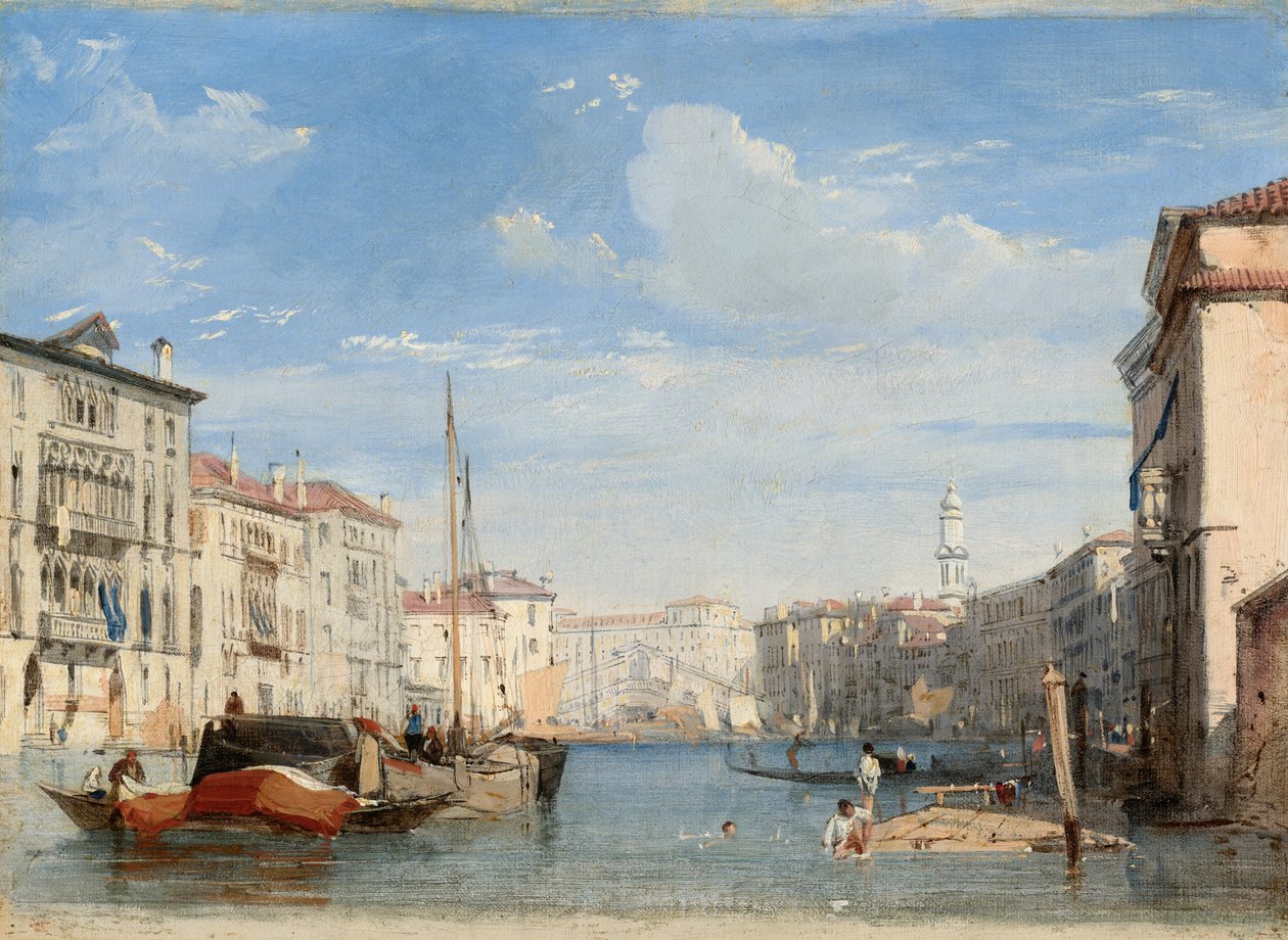 Het Canal Grande door Richard Parkes Bonington