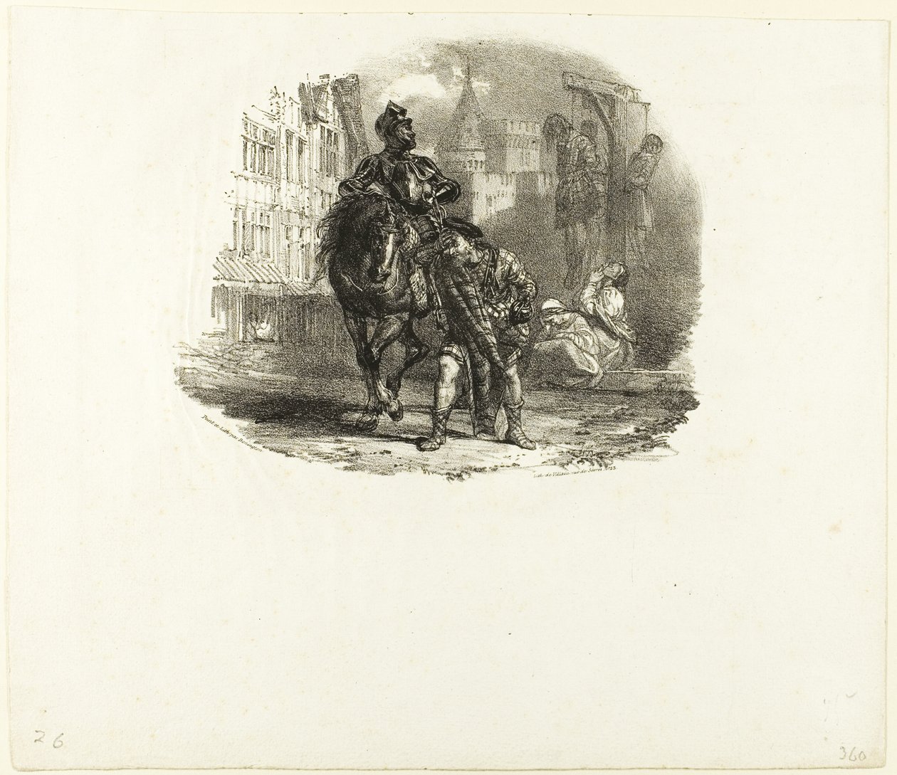 De Gehangenen door Richard Parkes Bonington