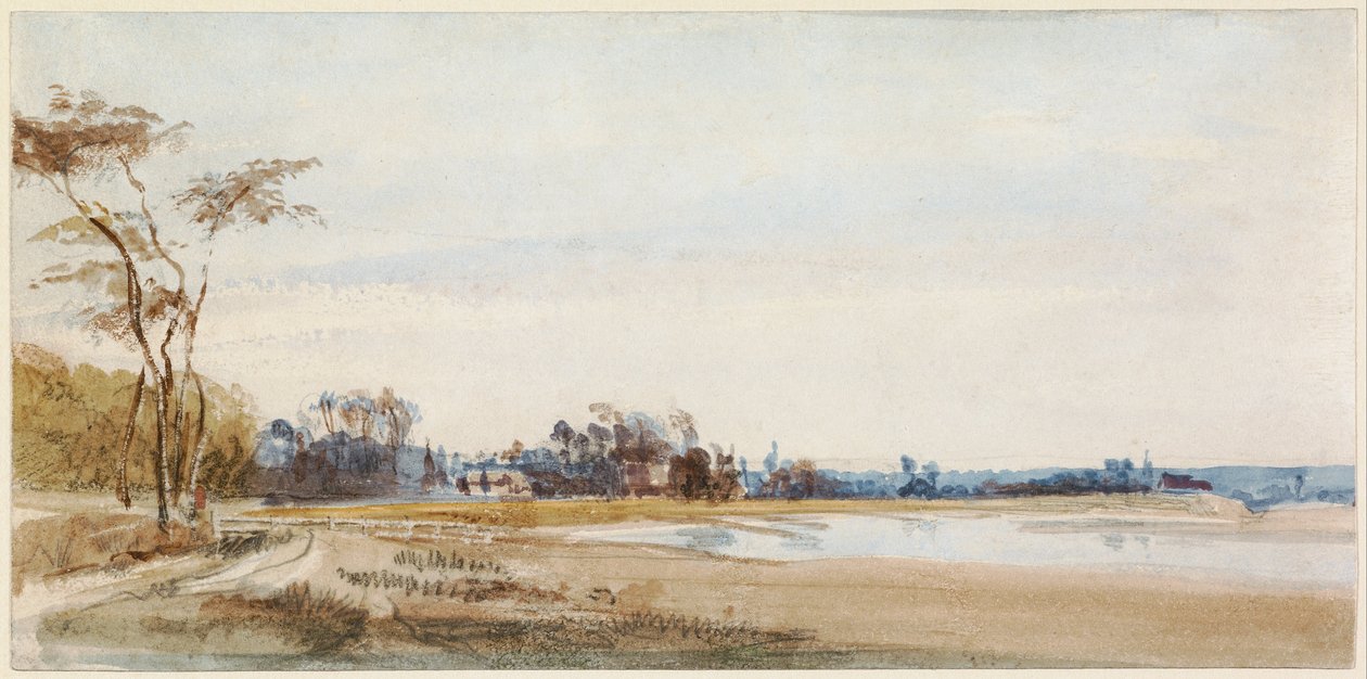 De zoutmoerassen bij Trouville door Richard Parkes Bonington