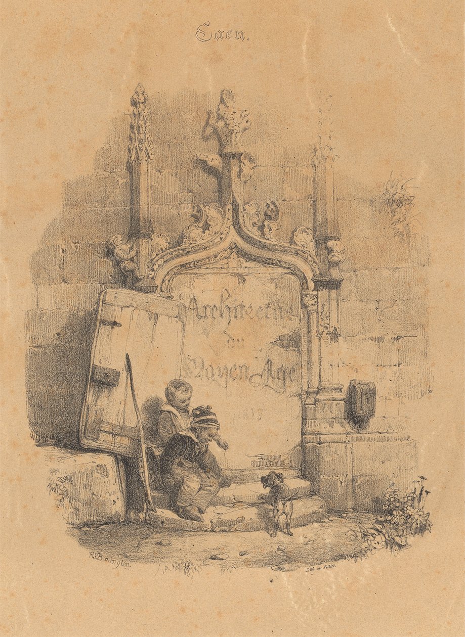 Titelpagina van Restes et Fragments door Richard Parkes Bonington