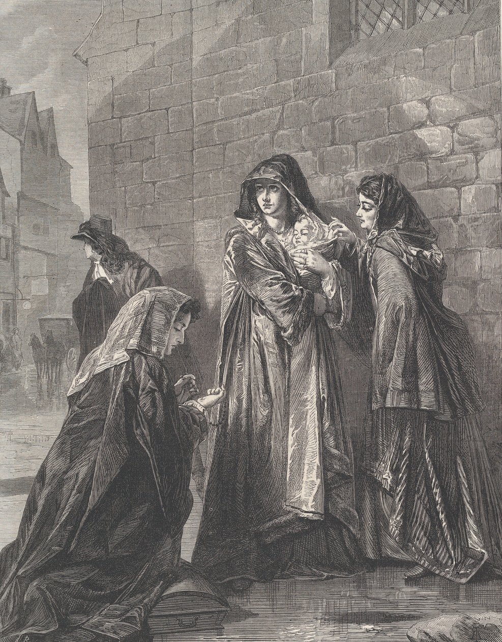 Vlucht van de Koningin van James II, uit Illustrated London News, 3 augustus 1872 door Richard Principal Leitch