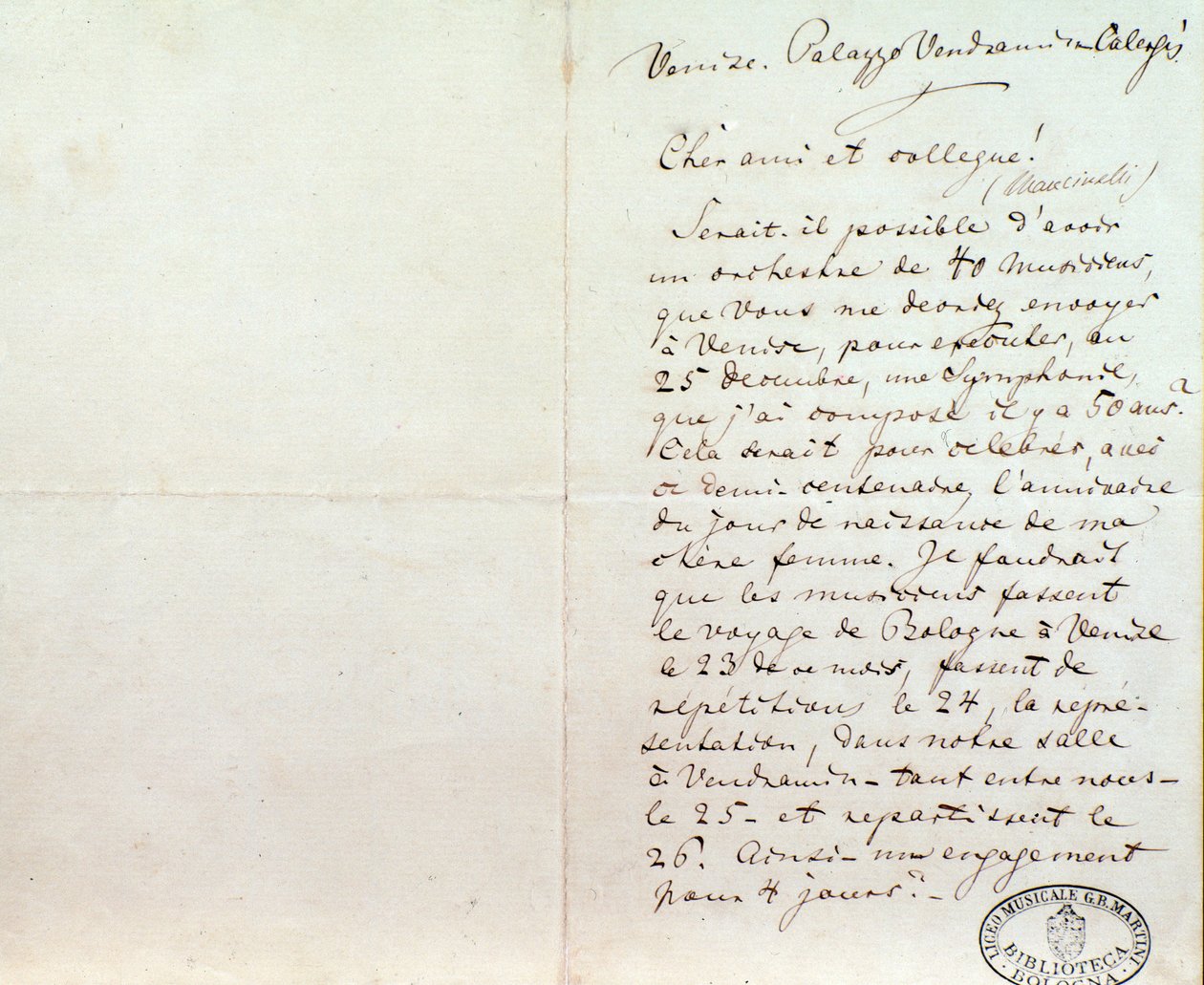 Handgeschreven brief van Richard Wagner aan Luigi Mancinelli, 10 december door Richard Wagner
