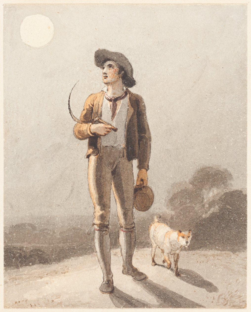 De maaier (De oogstmaan) door Richard Westall