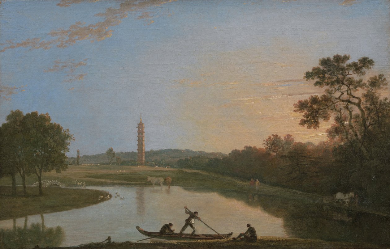 Kew Gardens: De pagode en brug door Richard Wilson